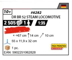 COBI 6282 - DR BR 52 DAMPFLOK