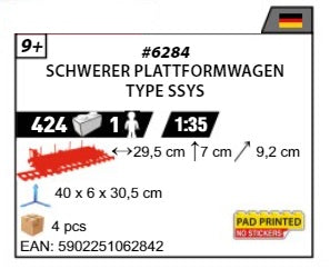 COBI 6284 - SCHWERER PLATTFORMWAGEN TYPE SSYS