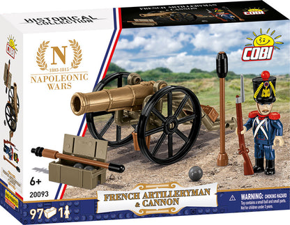 COBI 20093 - FRENCH ARTILLERYMAN & CANNON (PRE-COMMANDE)